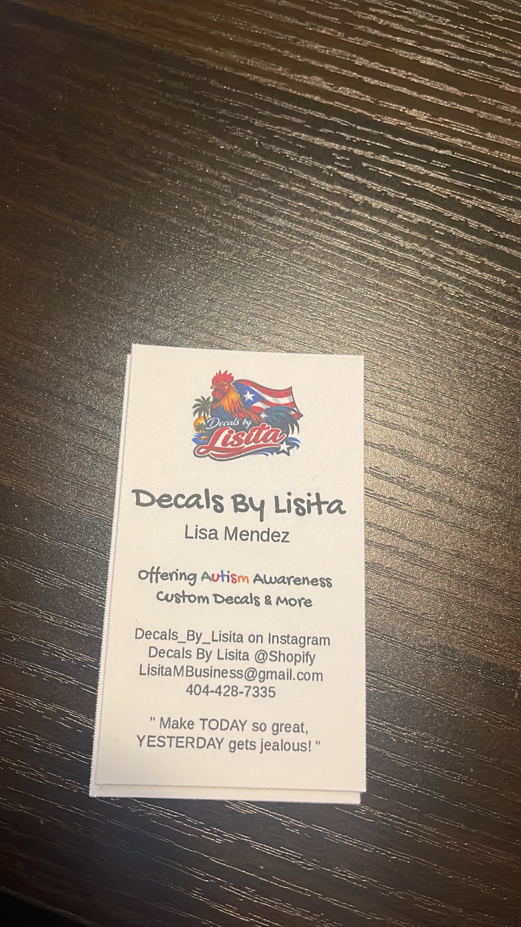 Temporary Business cards