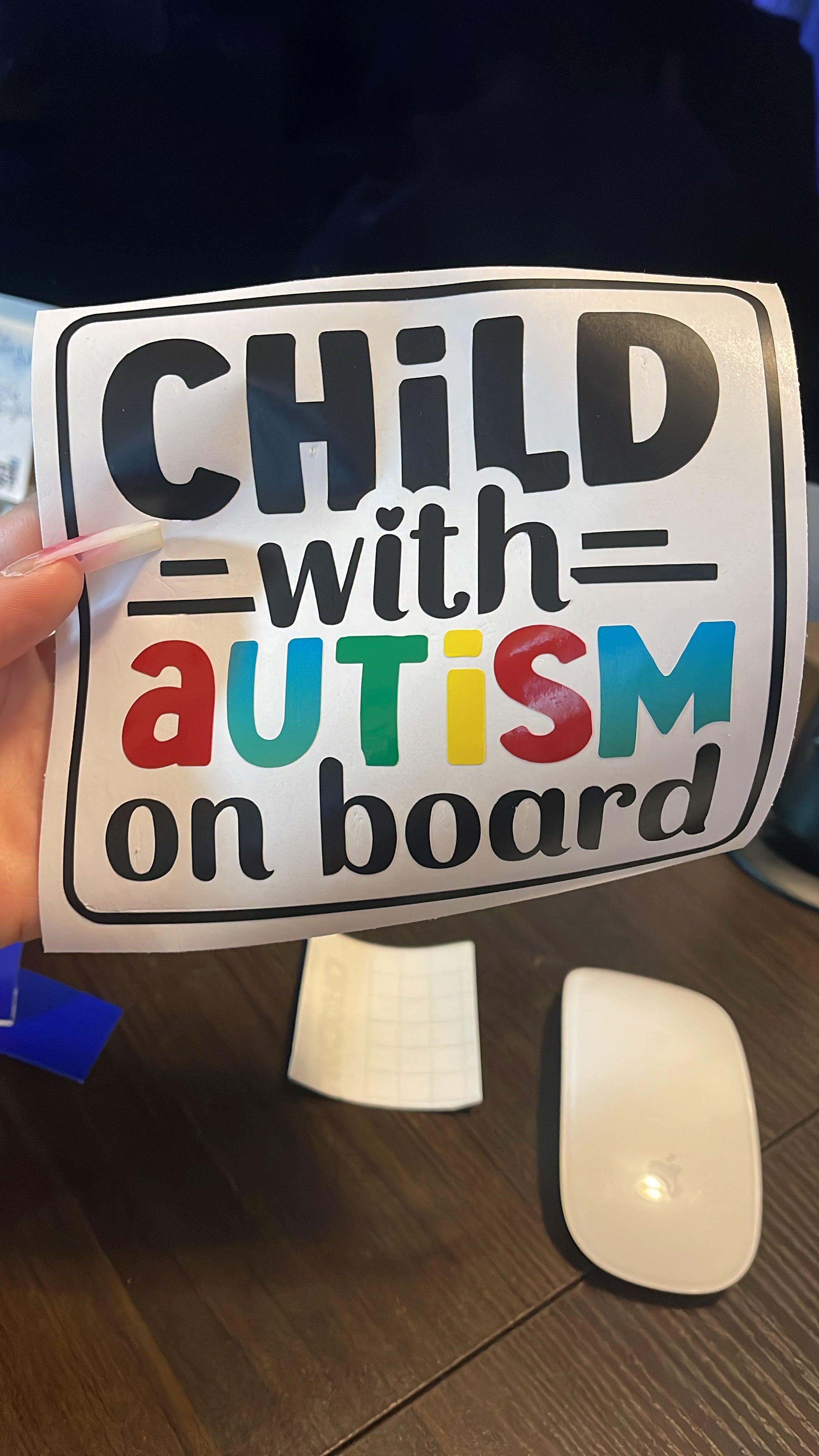 Autism Child on board