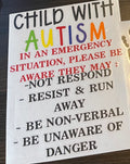 Autism safety decal