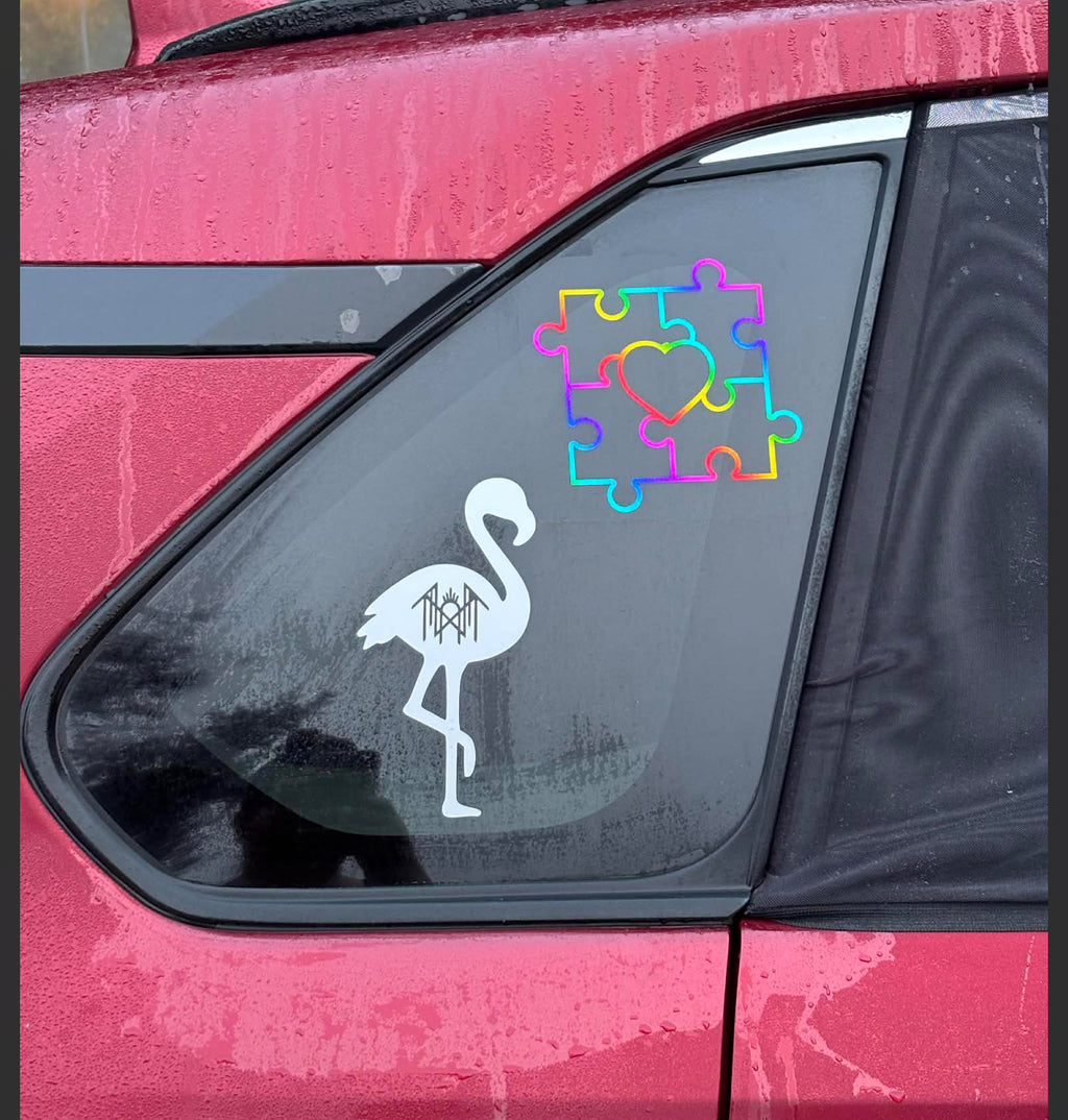 Square puzzle decal