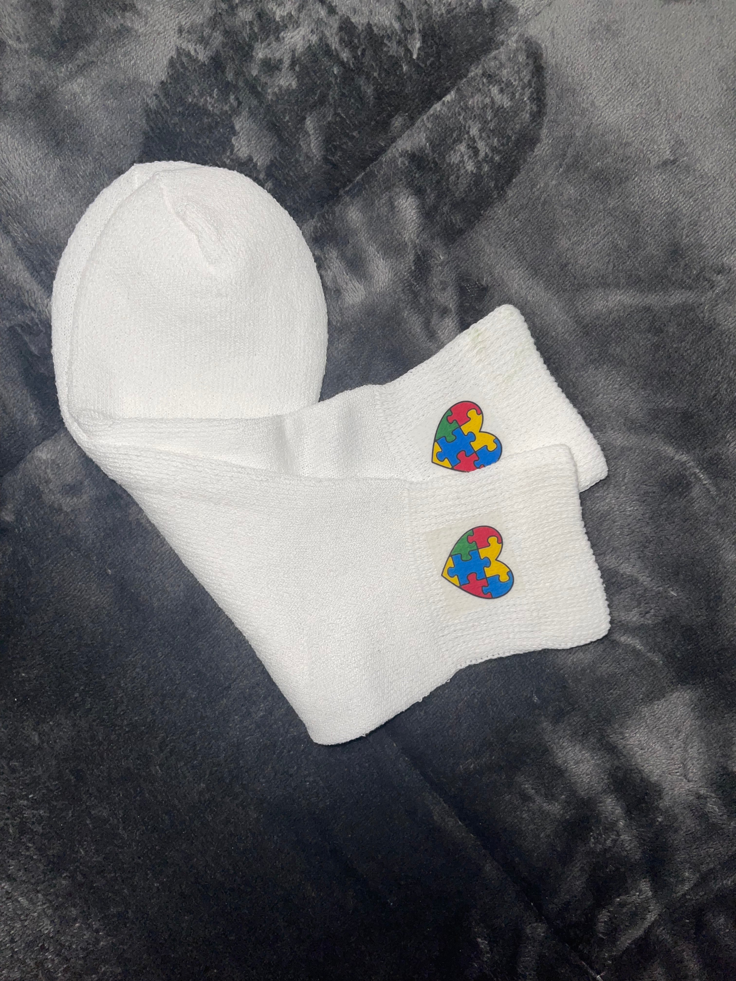 Adult Autism heart socks