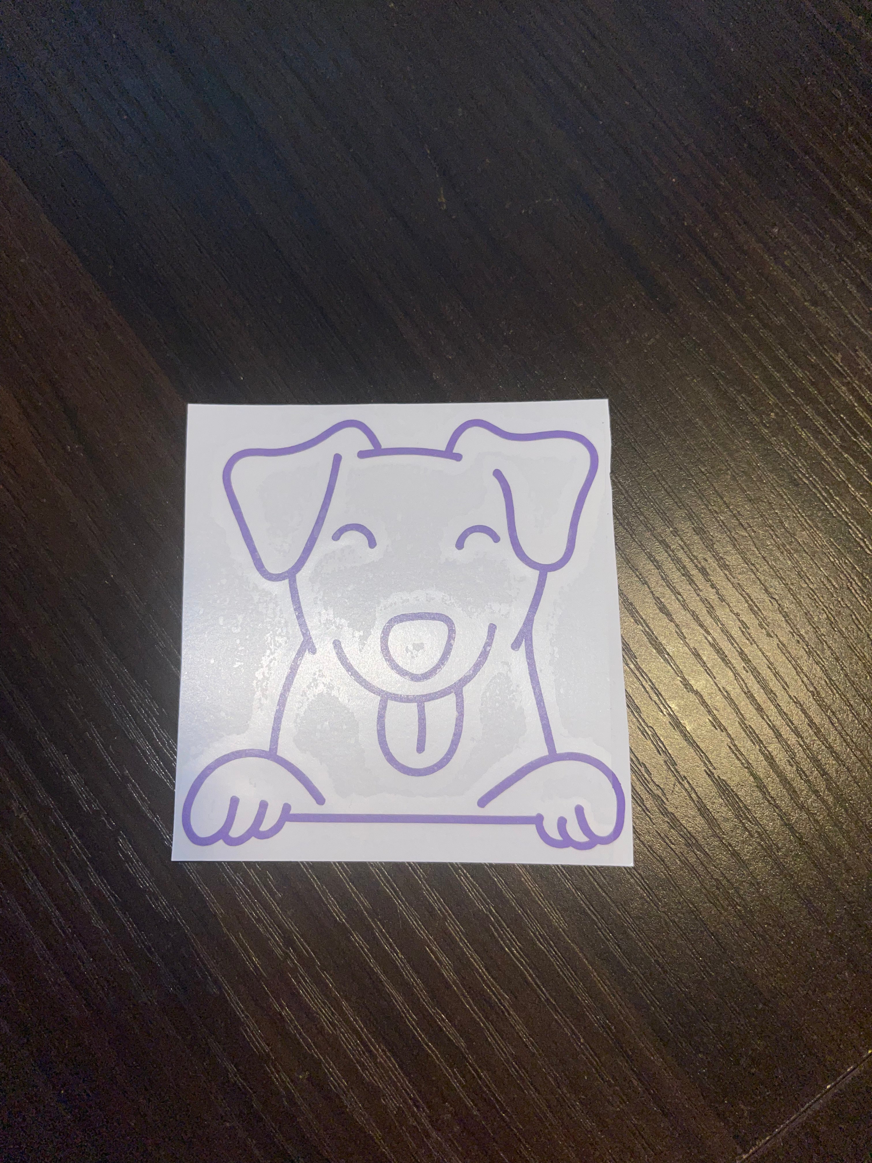 Small Dog Car Decal
